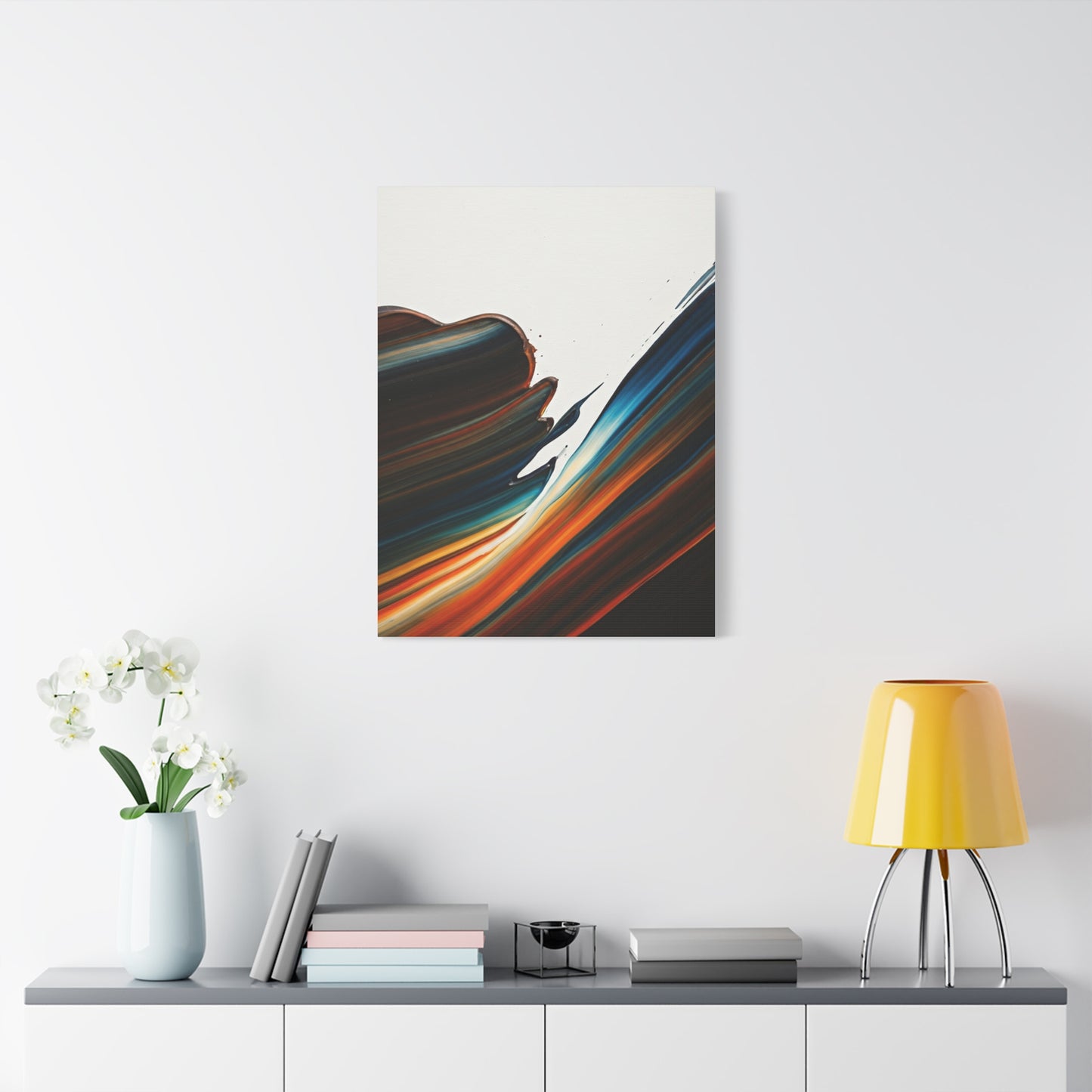 Expressive Dark Flow Abstract Wall Art & Canvas Prints