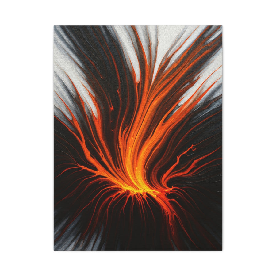 Fiery Energy Surge Abstract Wall Art & Canvas Prints