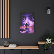 Monumental Purple Gallery Portrait Contemporary Wall Art & Canvas Print
