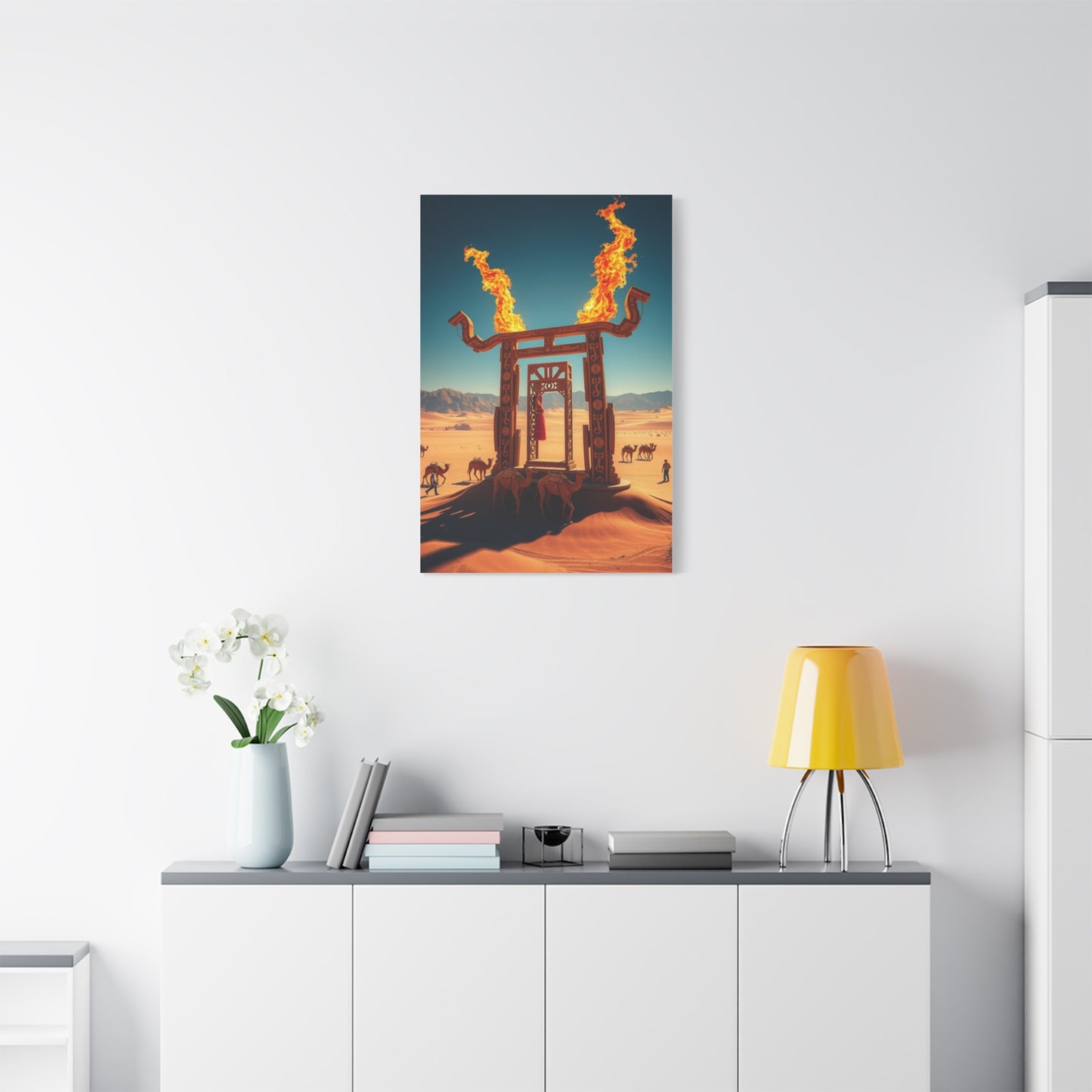 Gilded Sands Impression Wall Art & Canvas Print