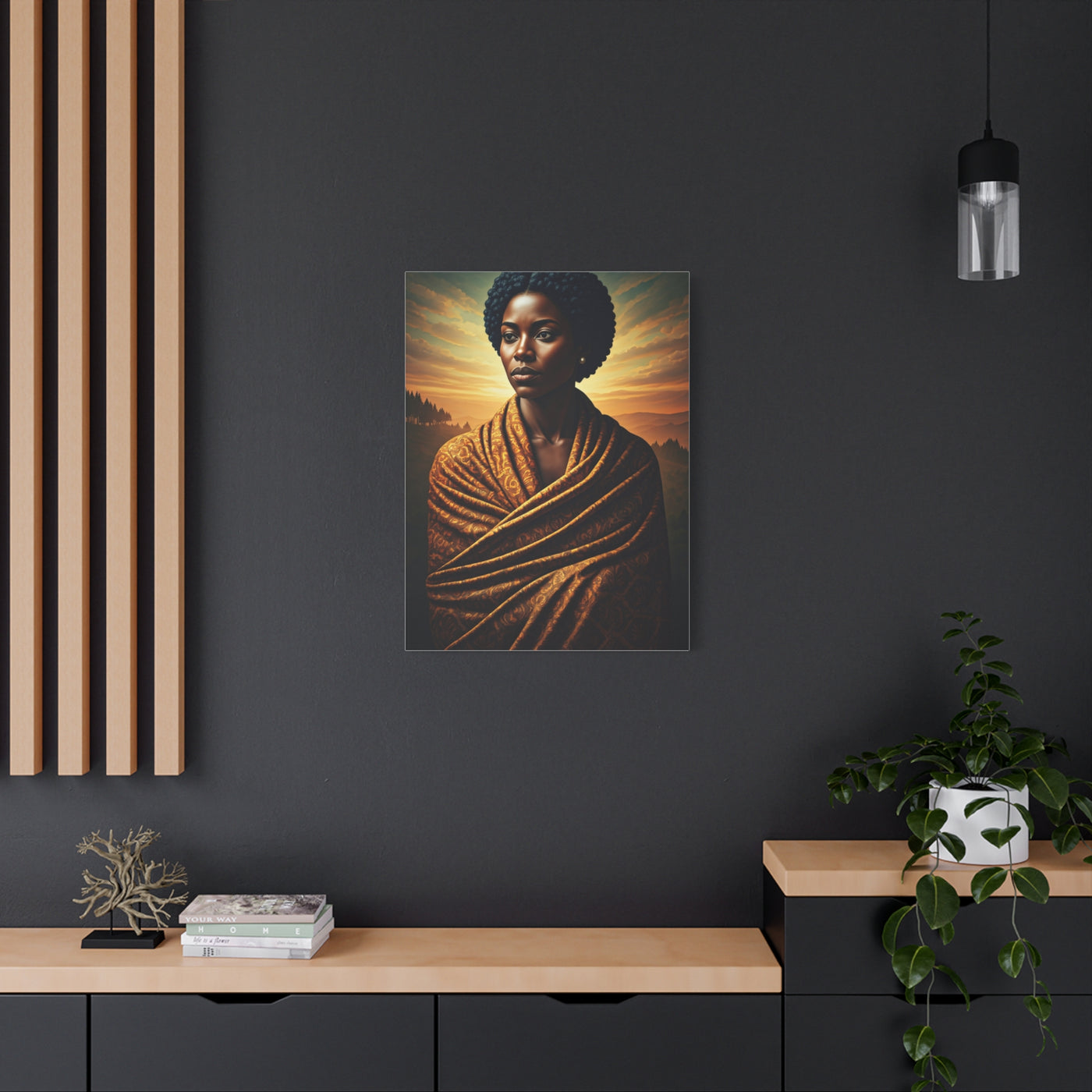 Golden Horizon Queen Portrait Wall Art & Canvas Prints
