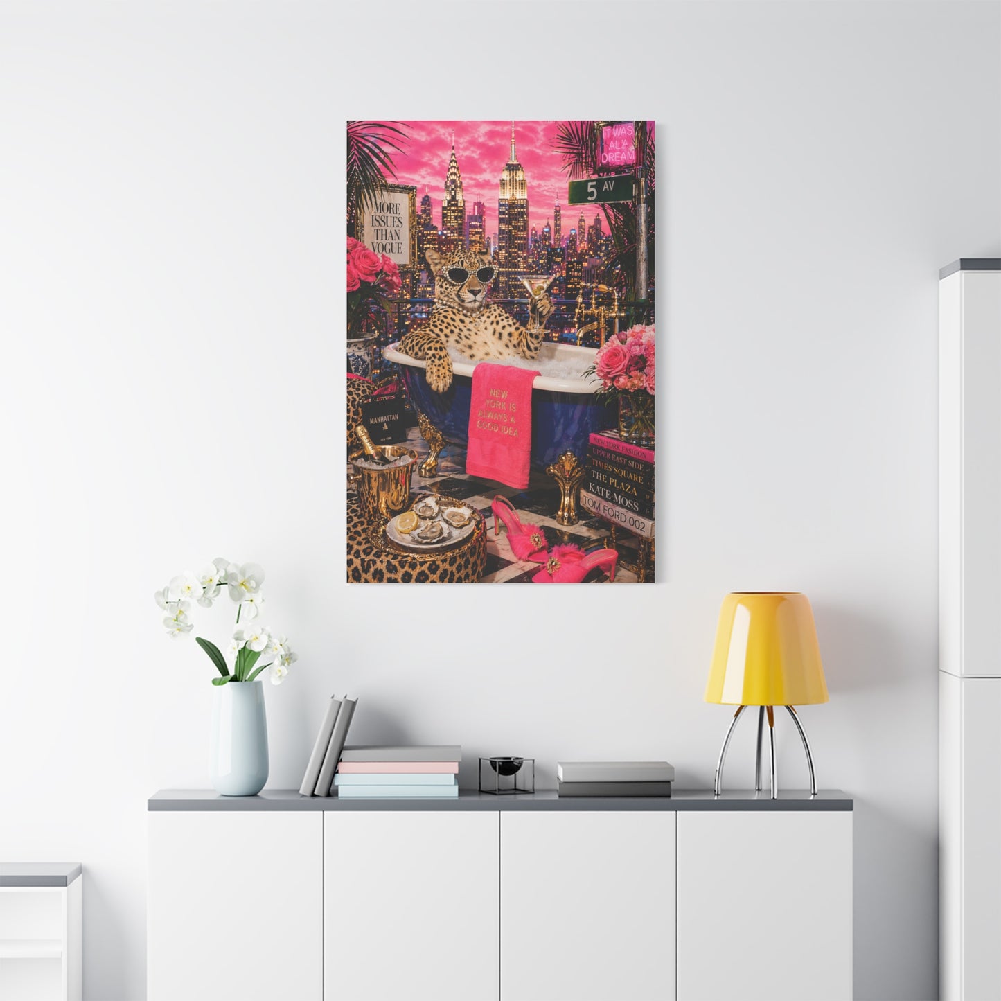 Pop Surreal NYC Luxury Scene Wall Art & Canvas Print