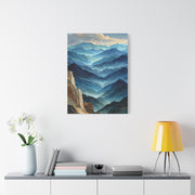 Layered Mountain Horizon Abstraction Wall Art & Canvas Print