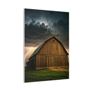 Stormlit Barn in the Open Fields Wall Art & Canvas Prints