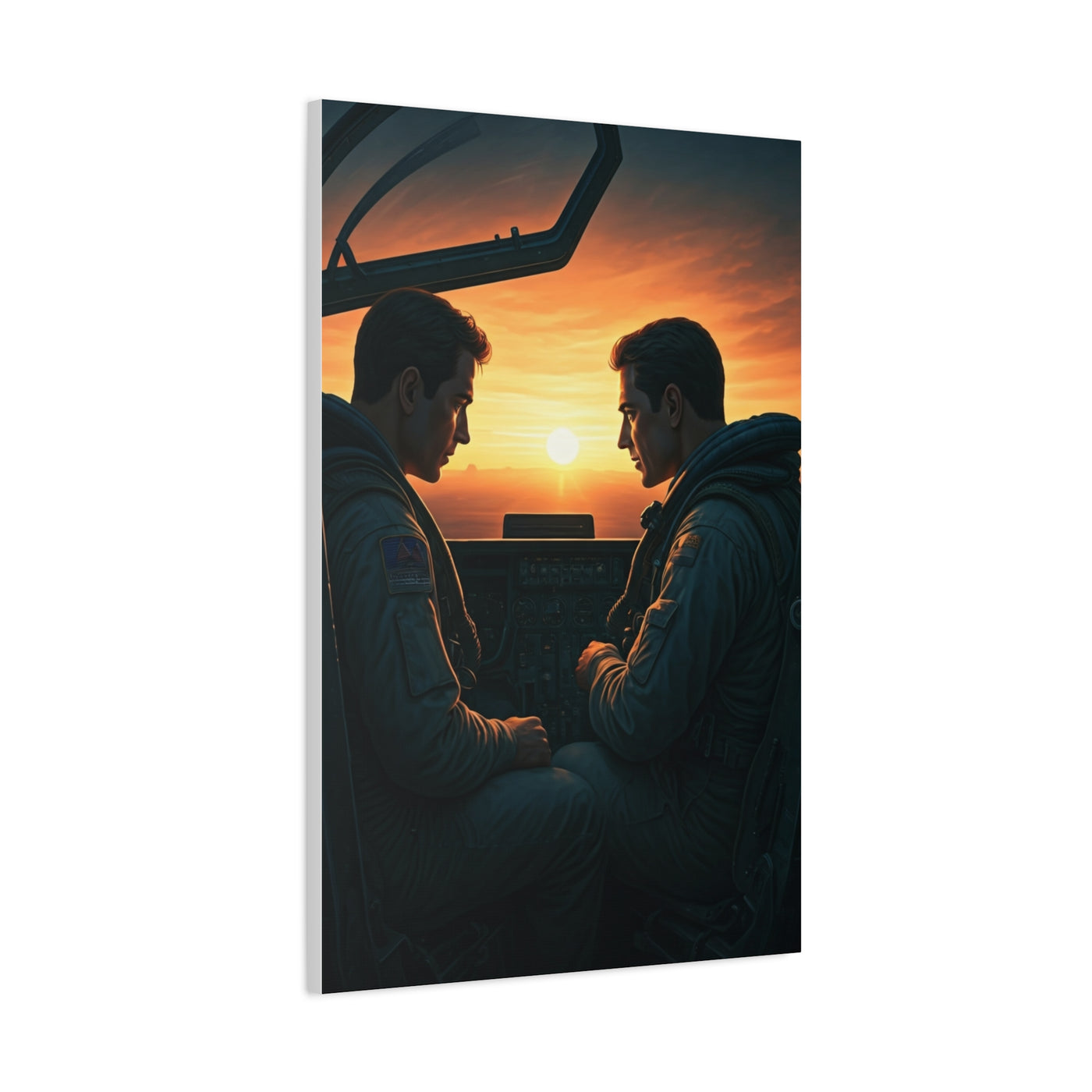 Sunset Cockpit Connection Wall Art & Canvas Prints