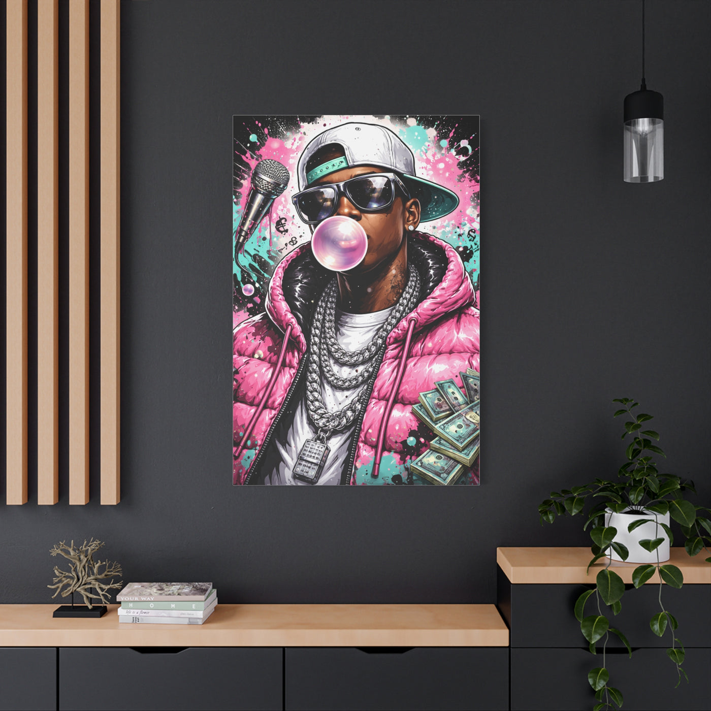 Hip Hop Pop Portrait Wall Art & Canvas Print
