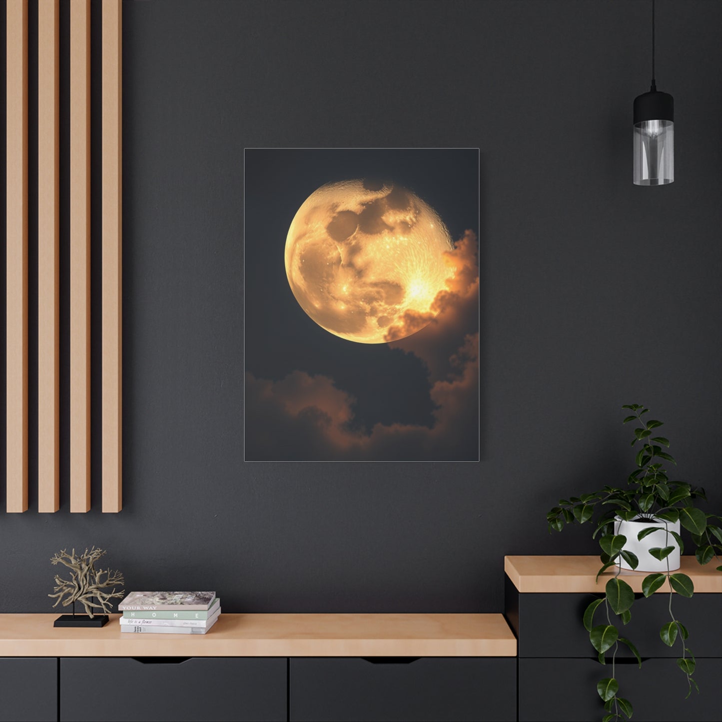 Supreme Crescent Moon Art Beautiful Collection Wall Art & Canvas Print