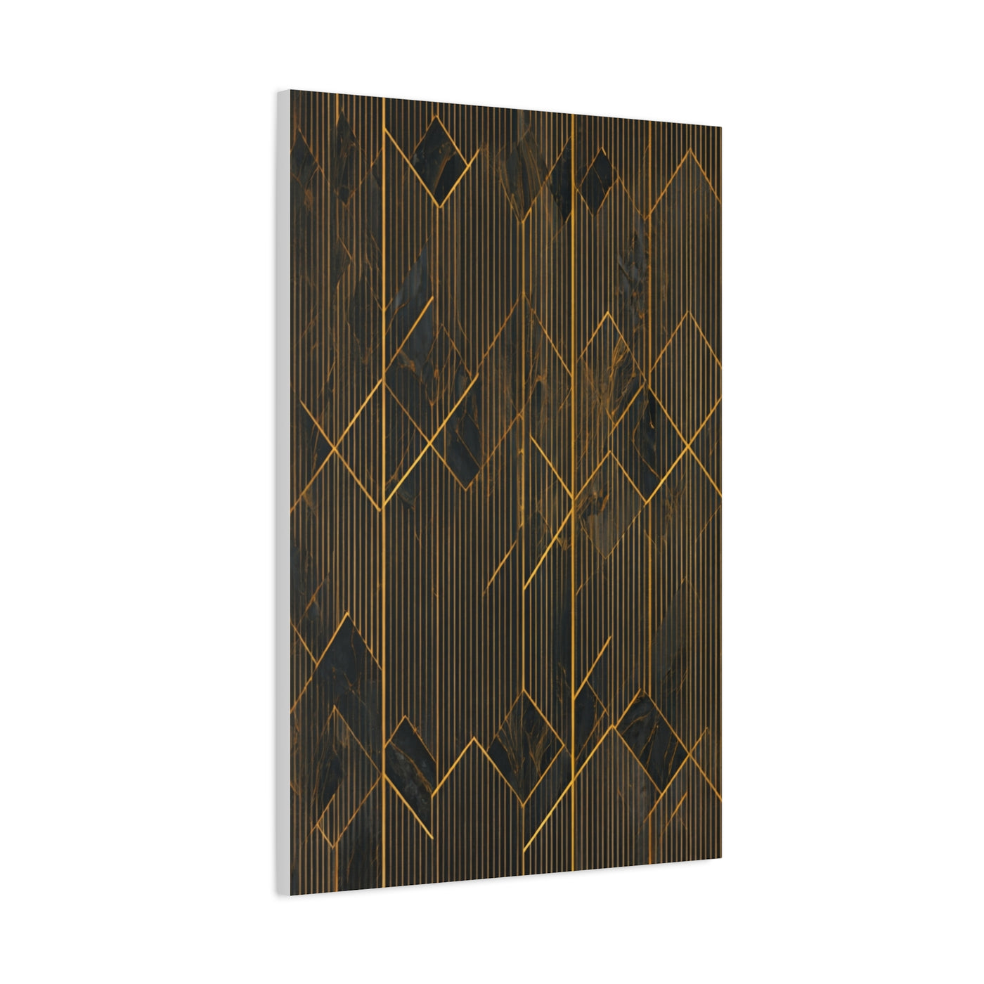Golden Geometry Noir Wall Art & Canvas Prints