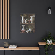 Antique Glassware Still Life Shelf Display Wall Art & Canvas Print