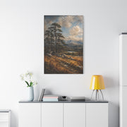 Mountain Pine Landscape Oil Painting Trees Wall Art & Canvas Print