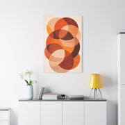 Overlapping Orange Circle Composition Wall Art & Canvas Print
