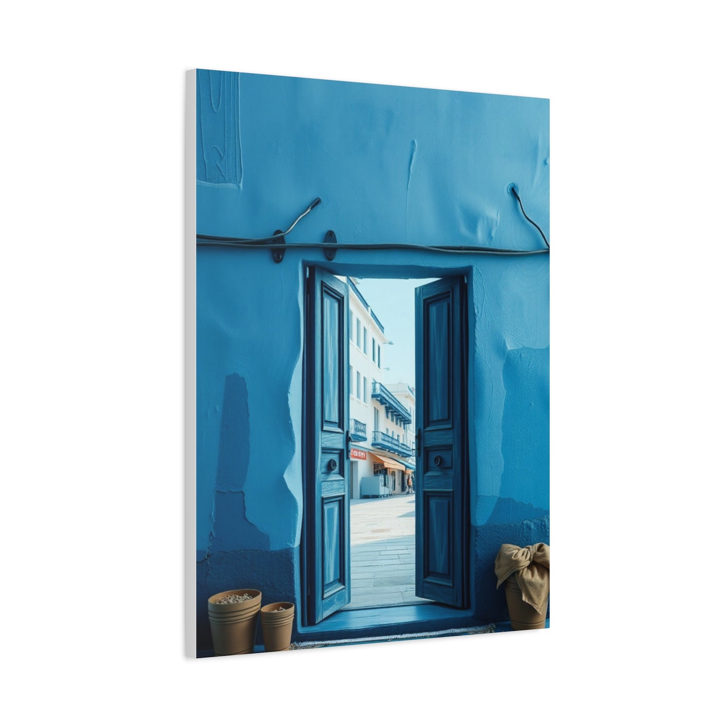 Blue and White Art Supreme Canvas Wall Art & Canvas Print