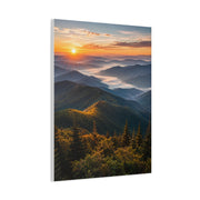 Great Smoky Mountains Sunrise Panorama Wall Art & Canvas Print