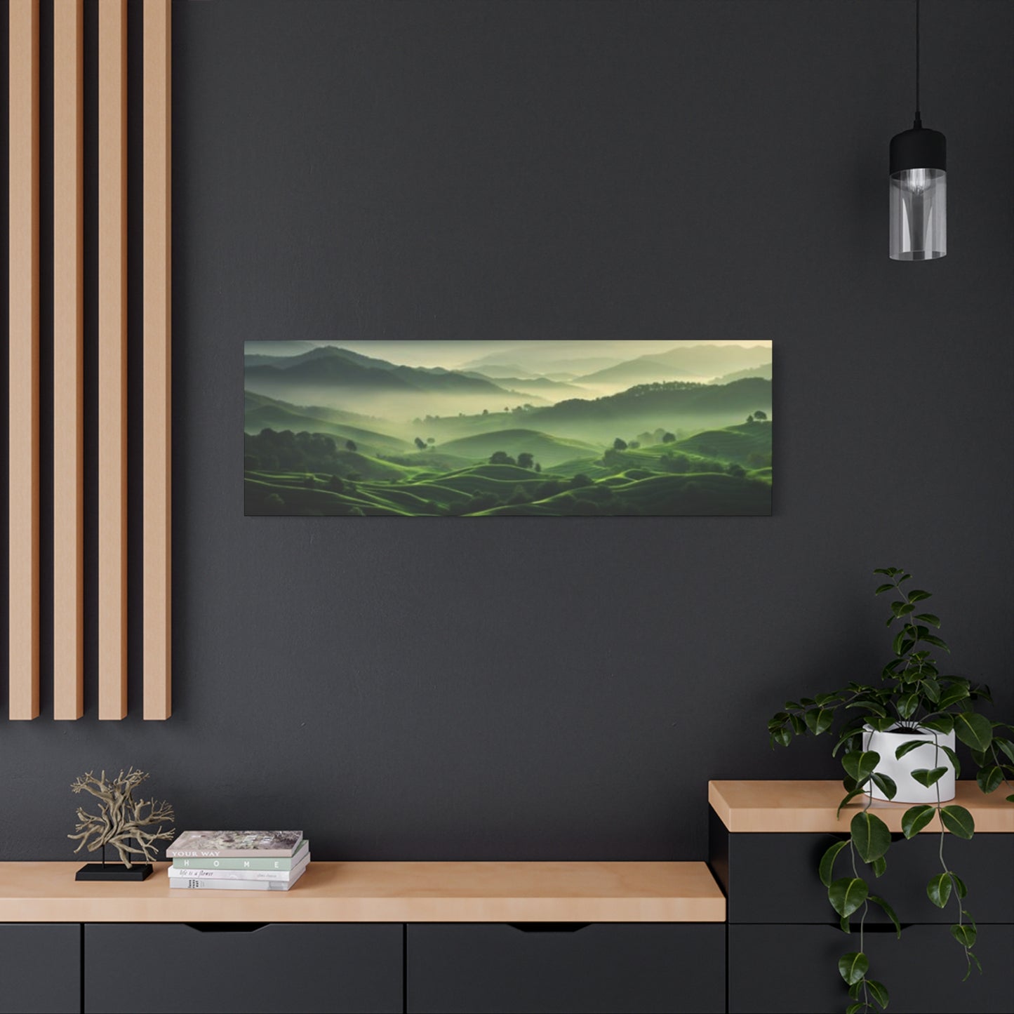 Morning Green Grasslands Panoramas Wall Art & Canvas Prints
