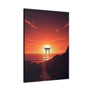 Sacred Horizon Torii Sunset Wall Art & Canvas Prints
