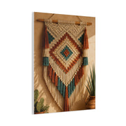 Southwestern Macrame Textile Wall Art & Canvas Print
