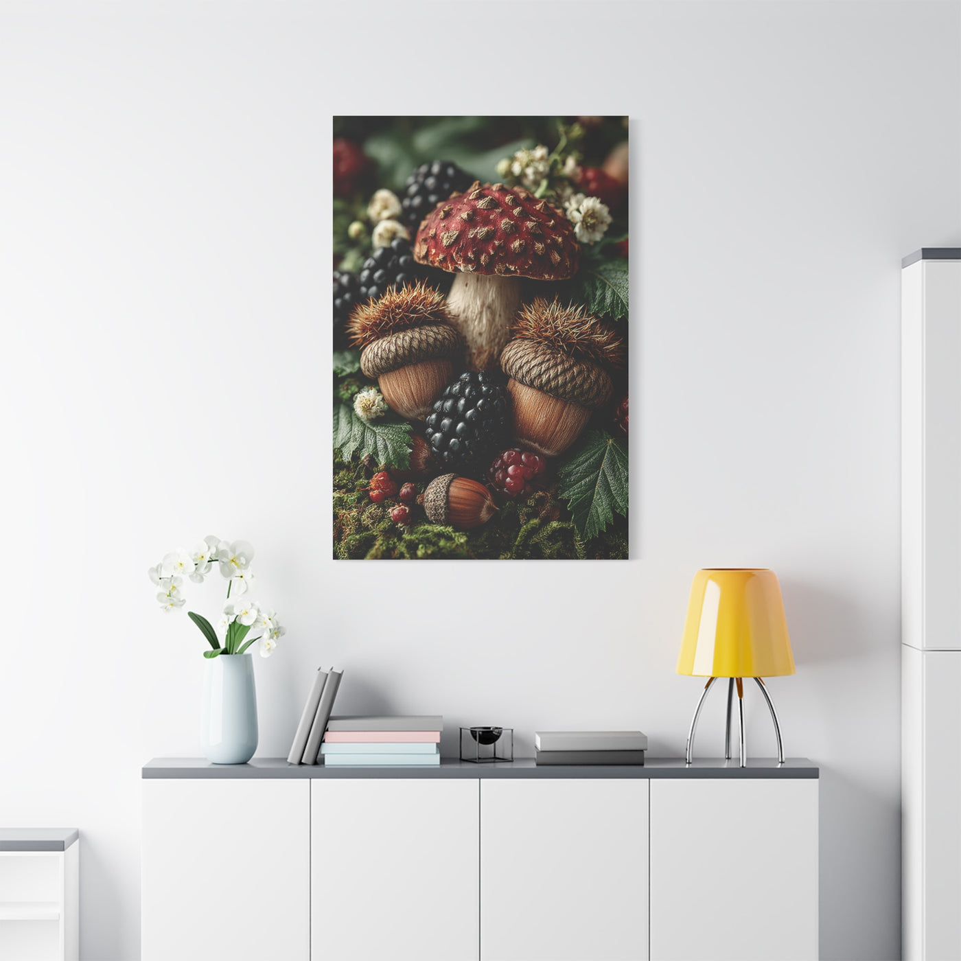 Woodland Harvest Still Life Wall Art & Canvas Print