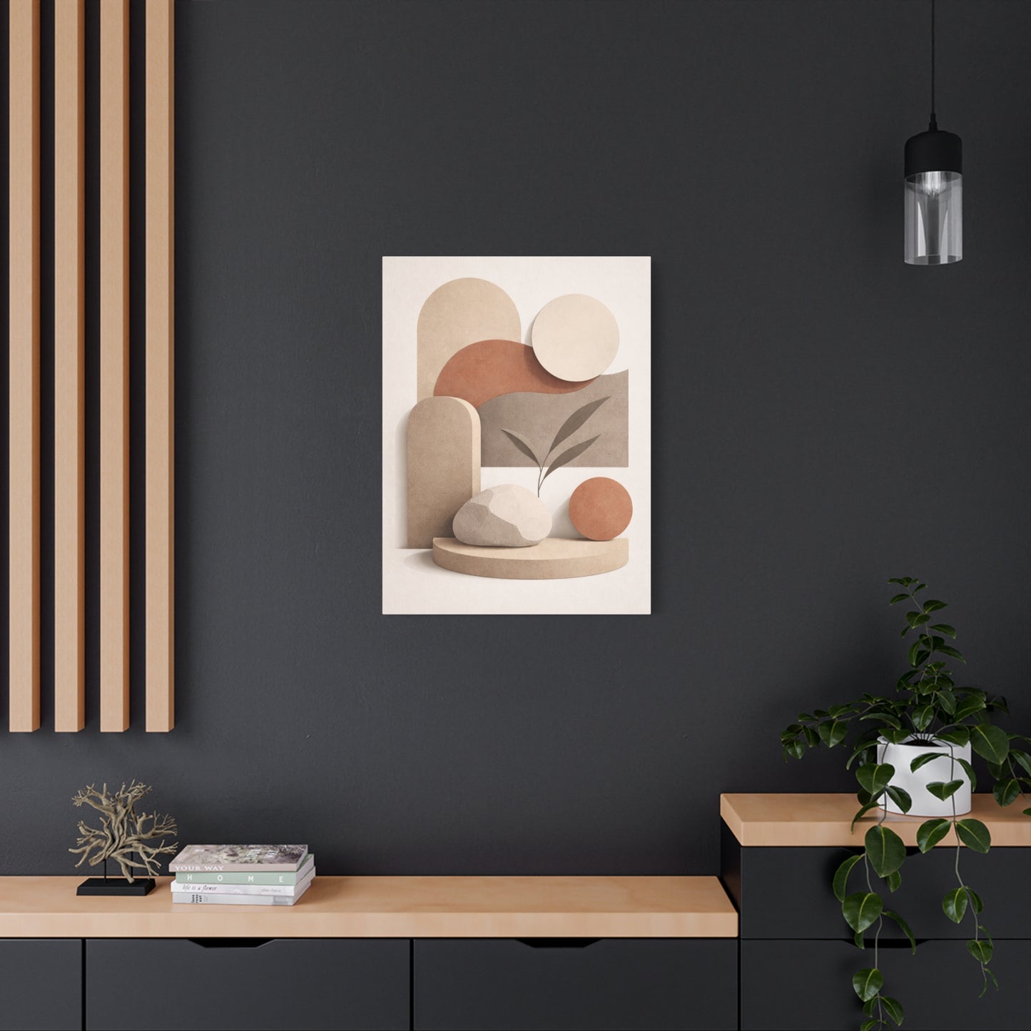 Neutral Gallery Shapes Wall Art & Canvas Print