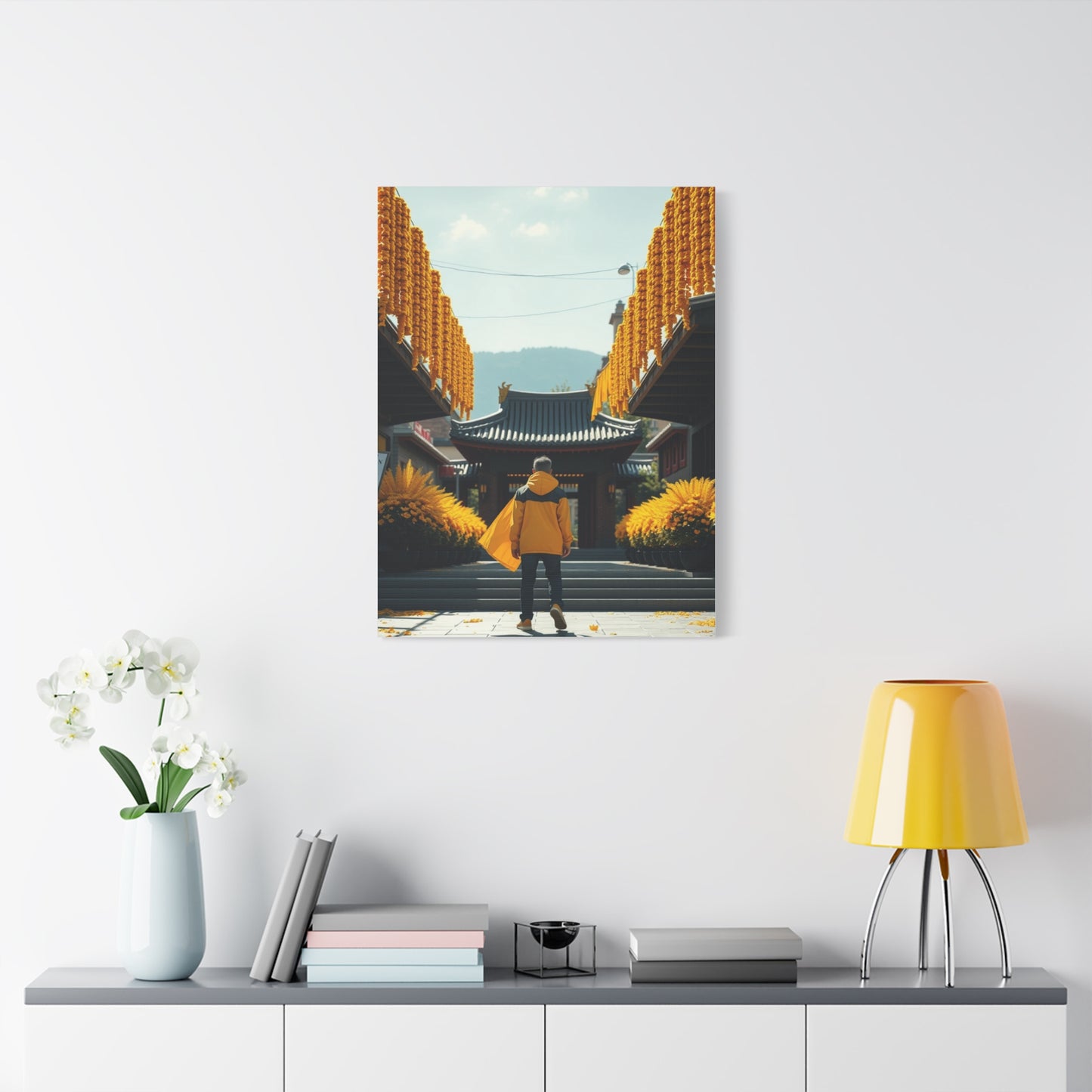 Golden Horizon Creation Wall Art & Canvas Print