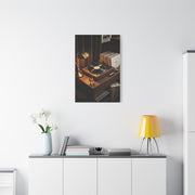 Jazz Vocalist Spotlight Performance Wall Art & Canvas Print