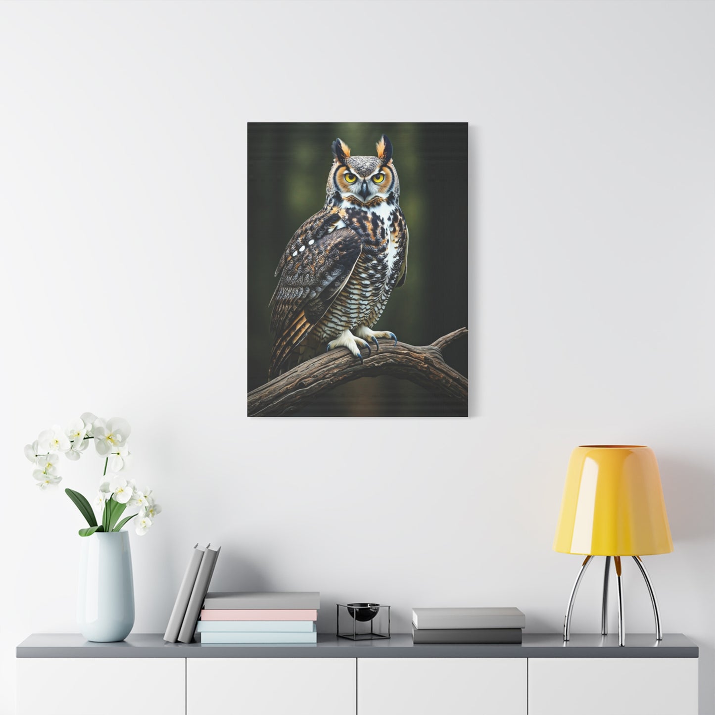Majestic Owl Perch Wall Art & Canvas Prints