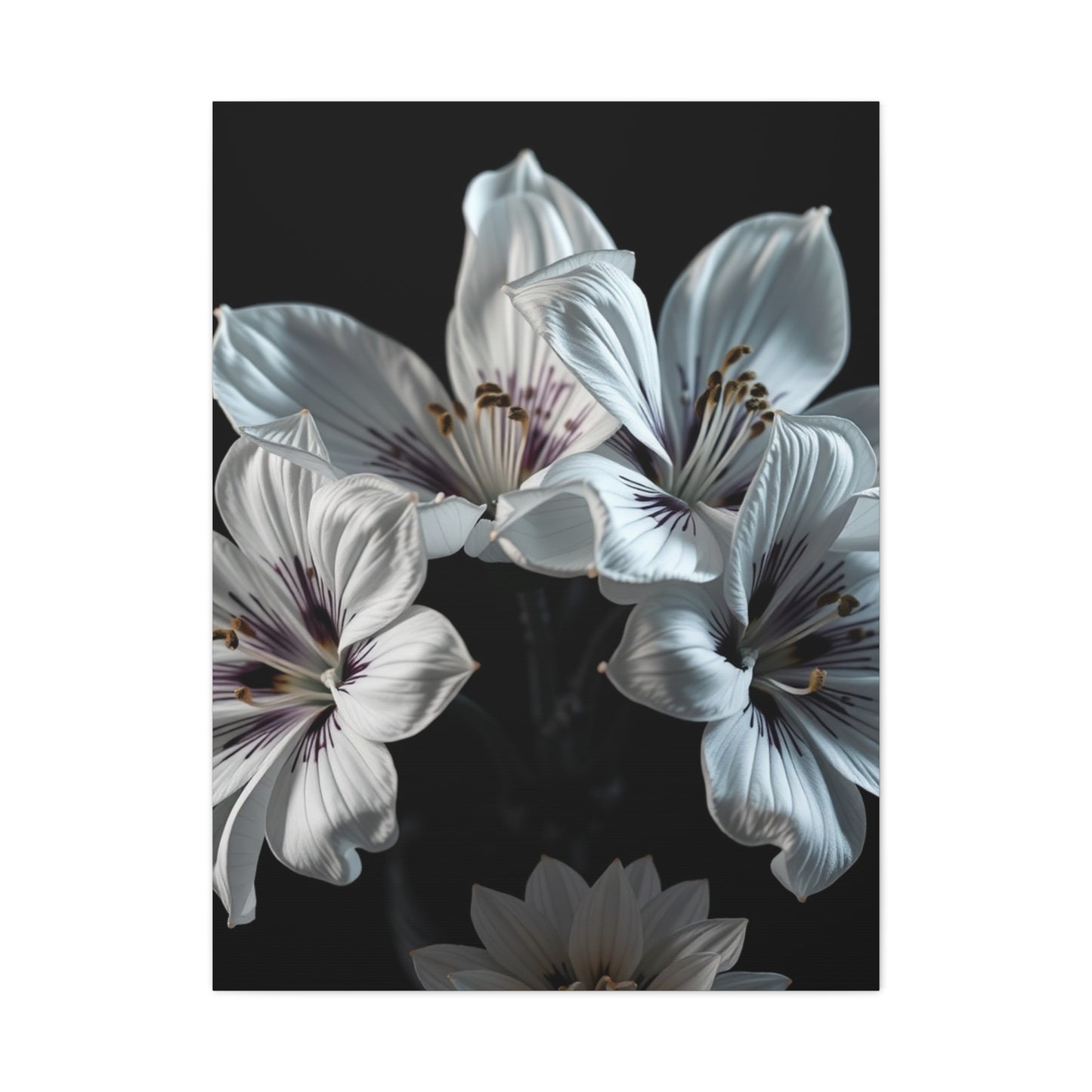 Grayscale Blossom Reverie Wall Art & Canvas Print