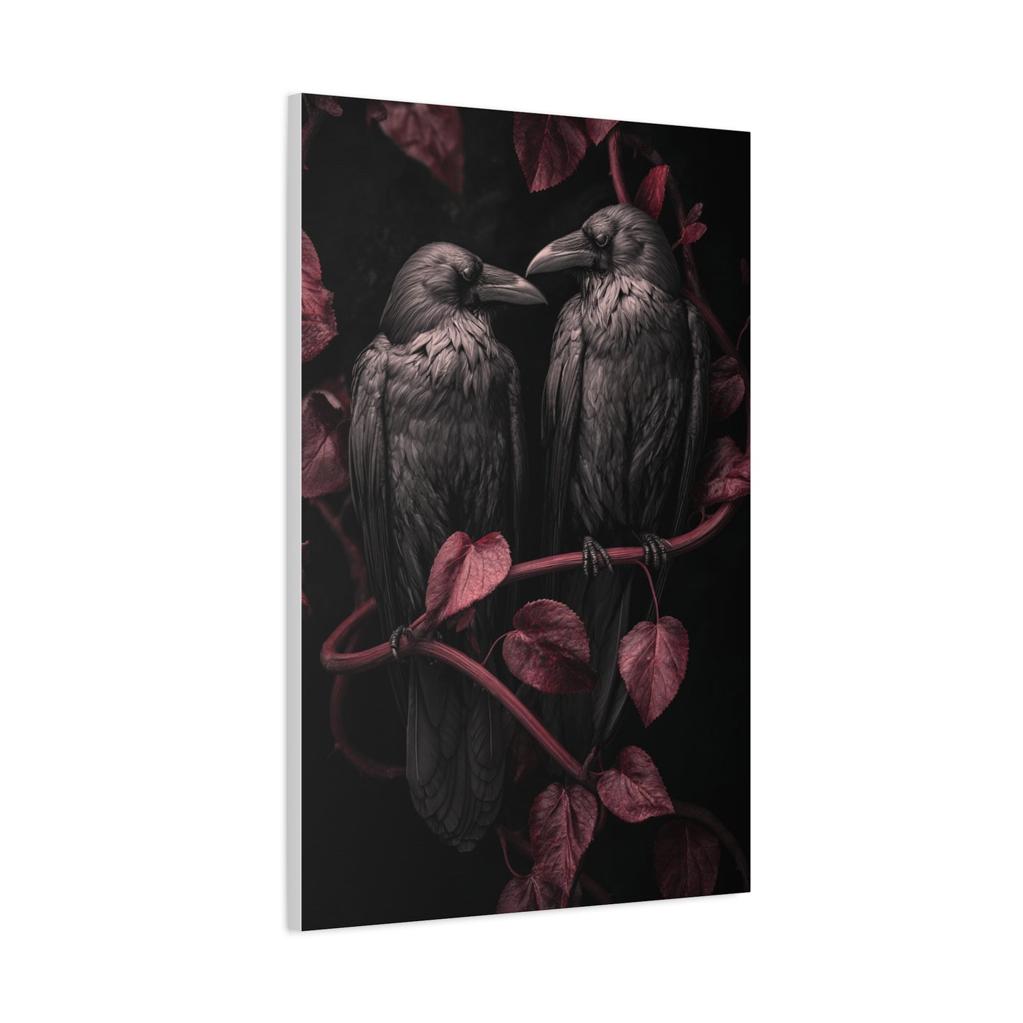 Pair of Ravens Gothic Romance Wall Art & Canvas Print