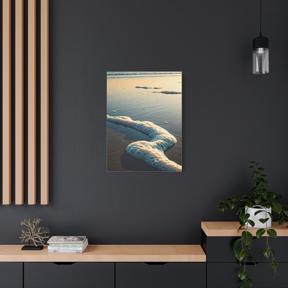 Sea Foam Shoreline Texture Wall Art & Canvas Prints