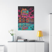 Retro Desert Flower Motel Pop-Art Wall Art & Canvas Print