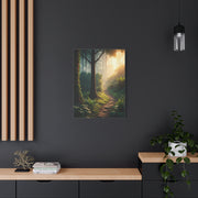 Sunlit Forest Path Enchantment Wall Art & Canvas Prints