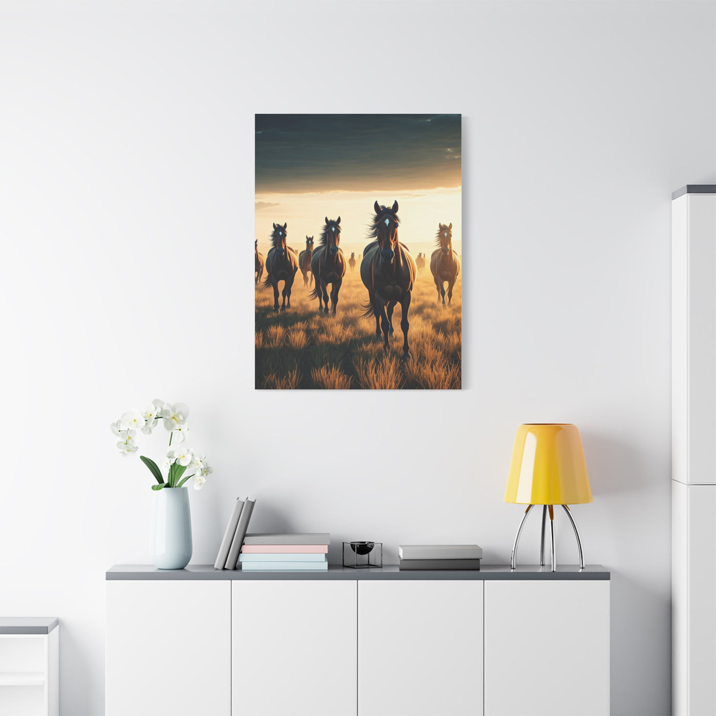Wild Horses at Dawn Wall Art & Canvas Prints