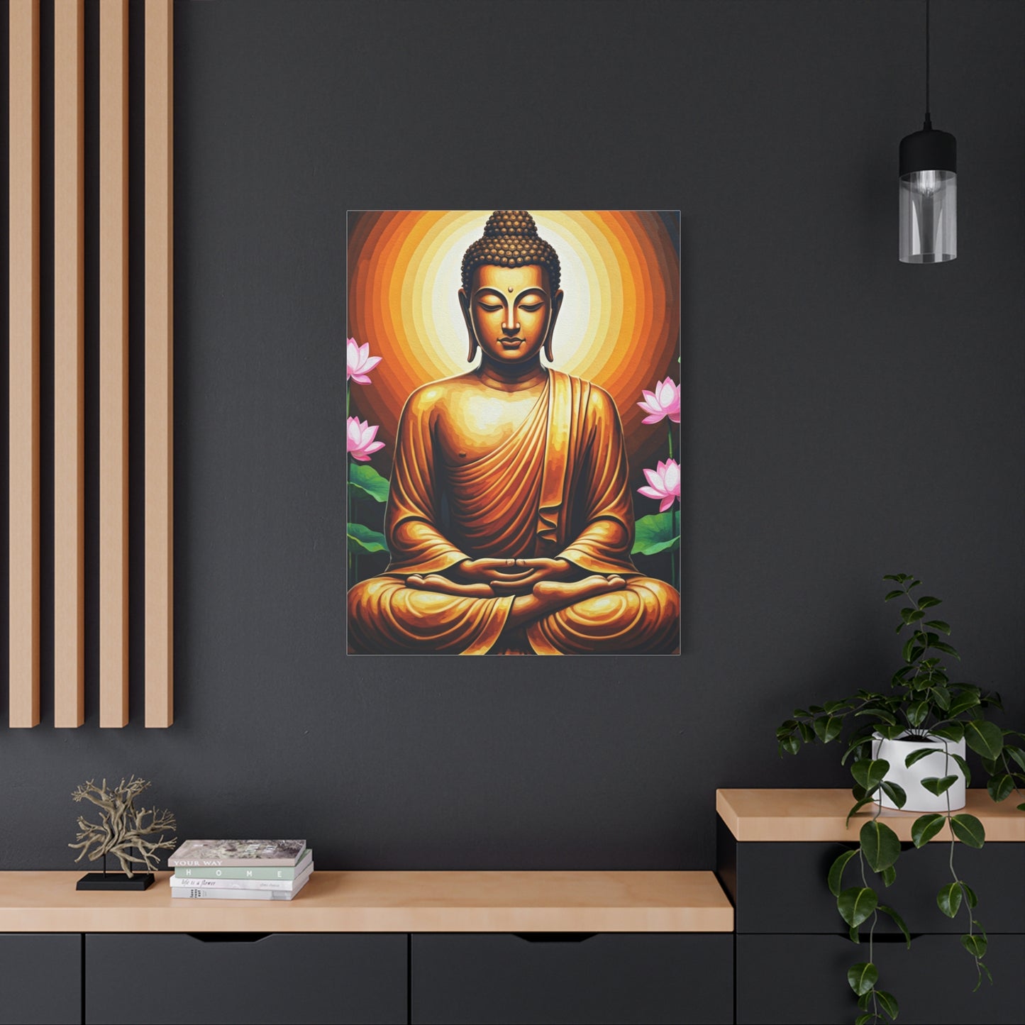 Radiant Lotus Harmony Buddha Wall Art & Canvas Prints