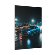 Blue Mustang Surge – Hellcat Widebody Drag Duel Wall Art & Canvas Prints