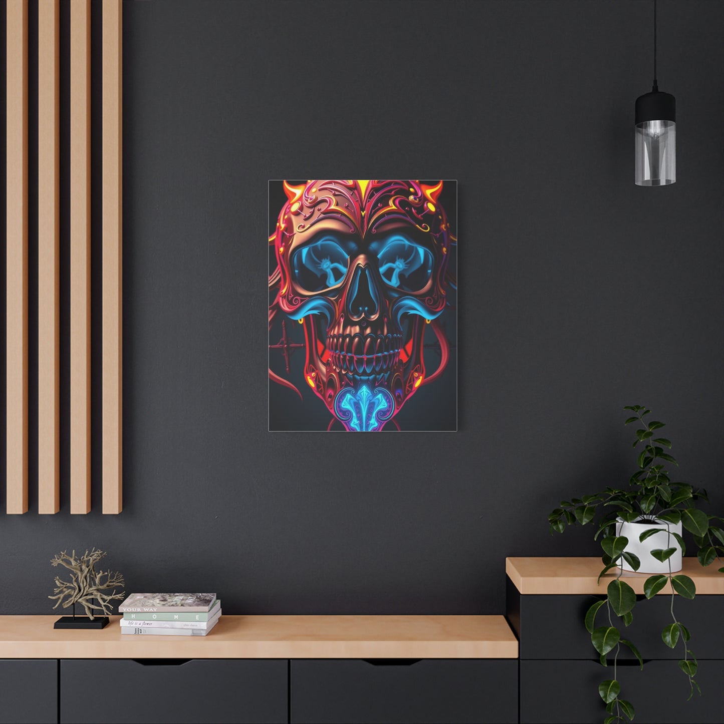 Supreme 3D Trippy Skull Art By Ali Gulec Art Wall Art & Canvas Print