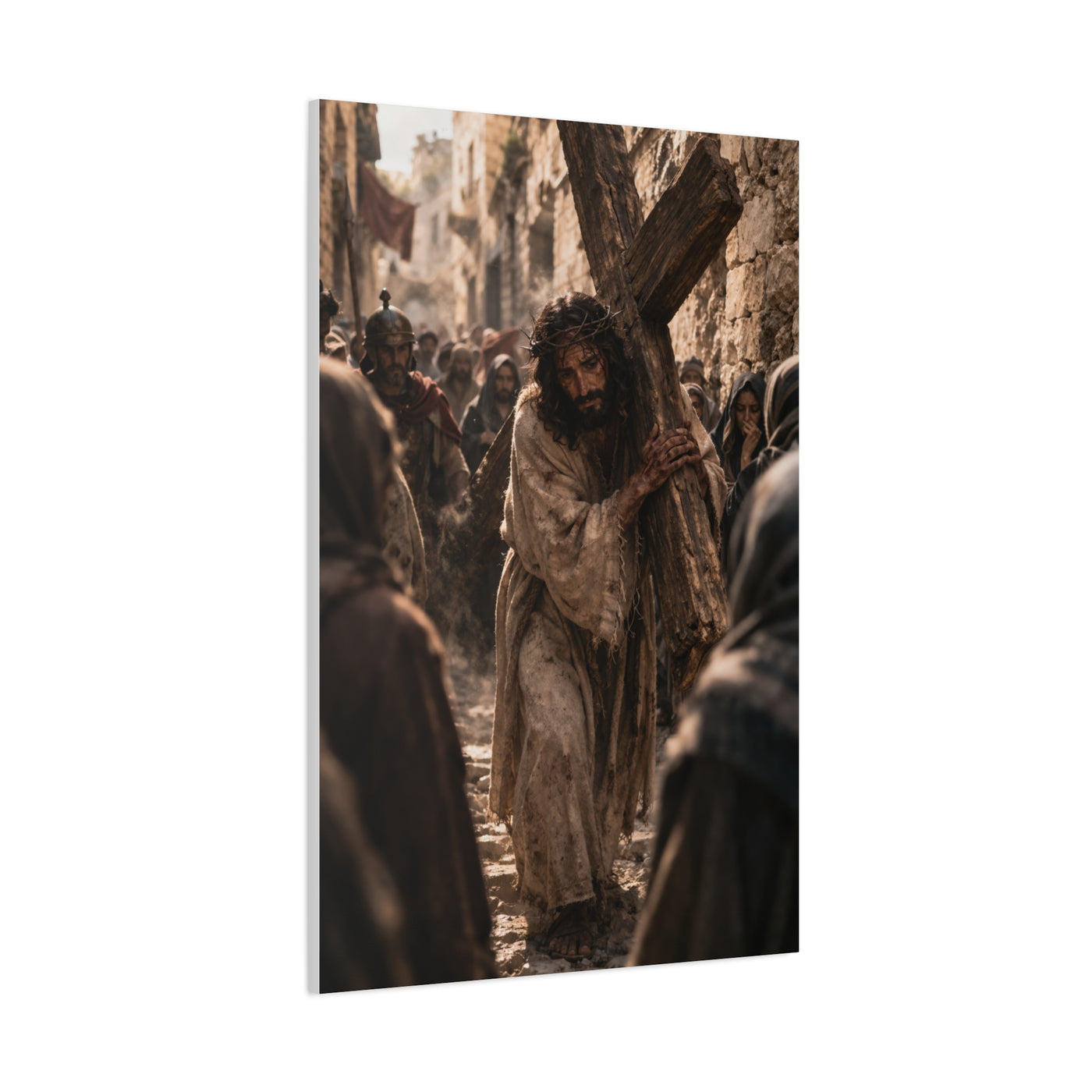 Jesus Carrying the Cross Sacred Path Wall Art & Canvas Print