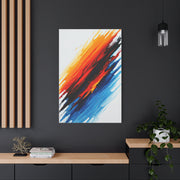 Expressive Red and Blue Abstract Wall Art & Canvas Prints