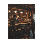 Wild West Saloon Gunfight Wall Art & Canvas Print