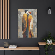 Textured Golden Figures Unity Wall Art & Canvas Print
