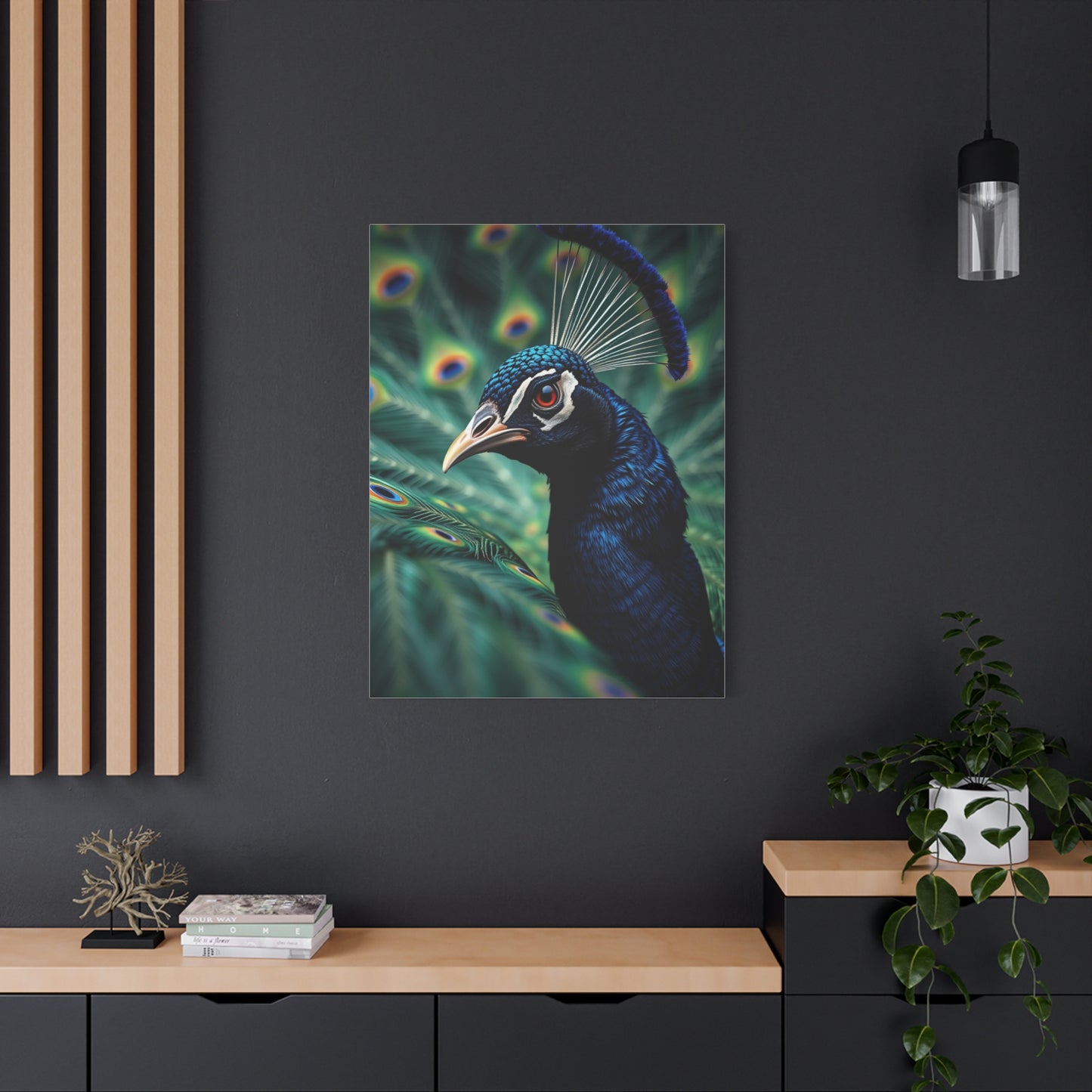 Peacock Art Refined Canvas Wall Art & Canvas Print