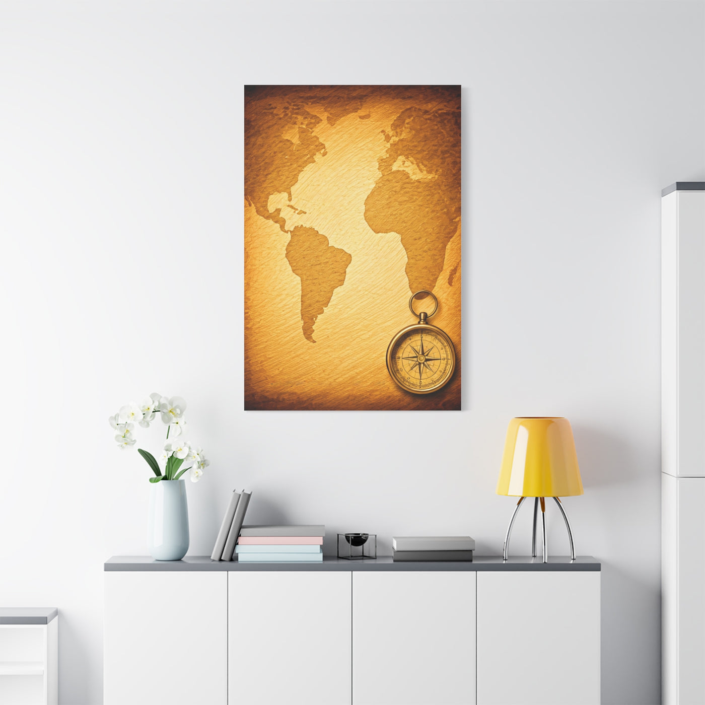 Compass Adventure World Map Wall Art & Canvas Prints