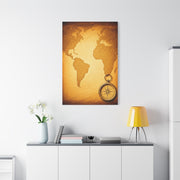 Compass Adventure World Map Wall Art & Canvas Prints