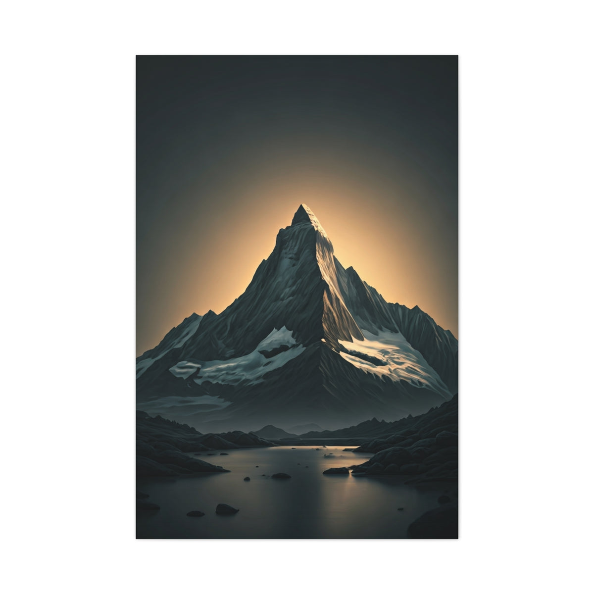 Majestic Peak Glow Wall Art & Canvas Prints