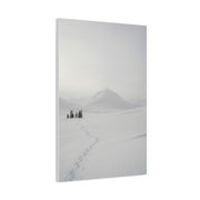 Scandinavian Winter Minimalist Mountain Wall Art & Canvas Print