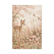 Soft Pink Woodland Storybook Wall Art & Canvas Print