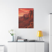 Desert Red Canyon Landscape Wall Art & Canvas Print