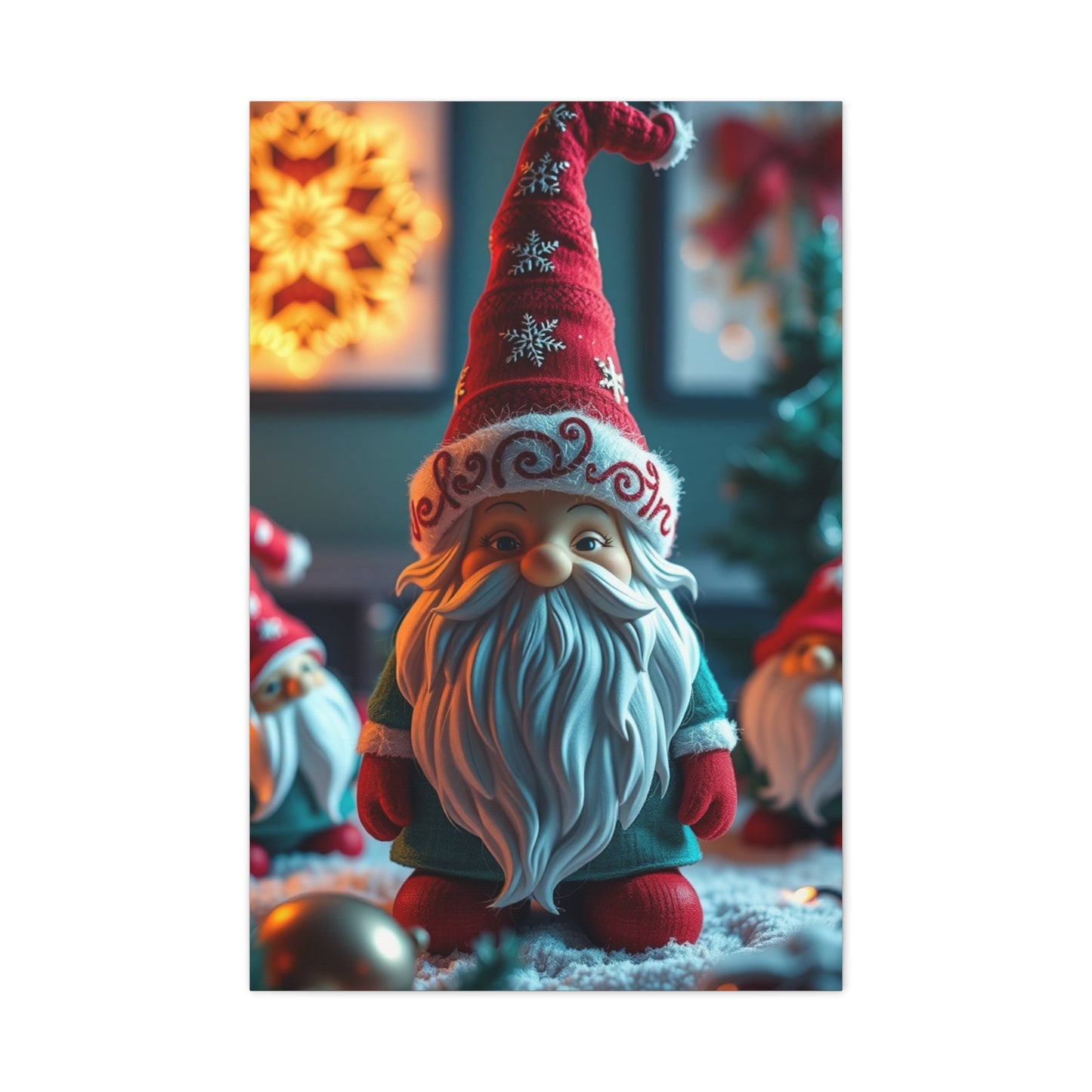 Supreme Christmas Gnome Art Beautiful Collection Wall Art & Canvas Print