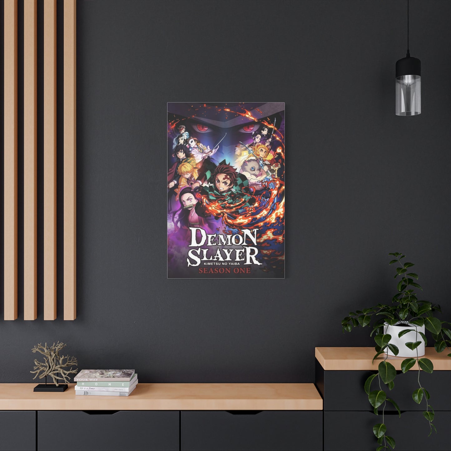 Demon Slayer: Kimetsu no Yaiba Season 1 Poster Wall Art & Canvas Print