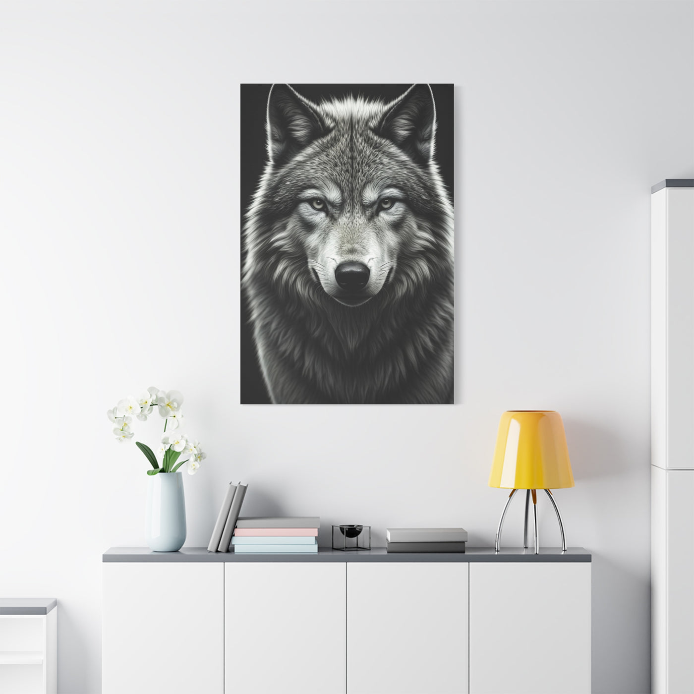 Arctic Wolf Intense Portrait Wall Art & Canvas Prints