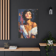 Expressive Fashion Collage Portrait Wall Art & Canvas Print
