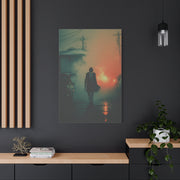 John Wick Foggy Street Walk Movie Poster Wall Art & Canvas Print